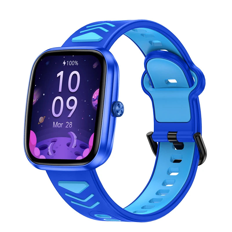 Montre connectée pour enfants, écran tactile HD, fréquence cardiaque, jeux, musique, cadeau pour garçons et filles, pour iOS et Android