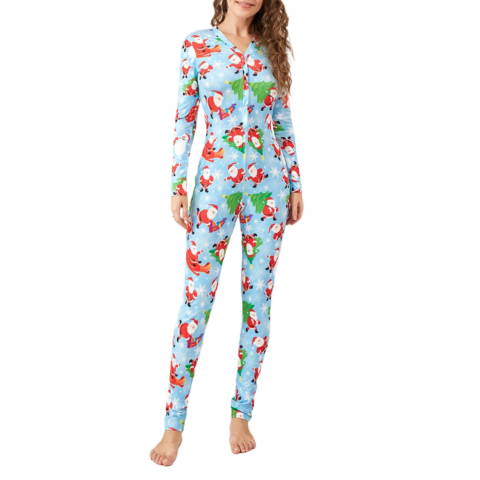 Mameluco de pijama navideño