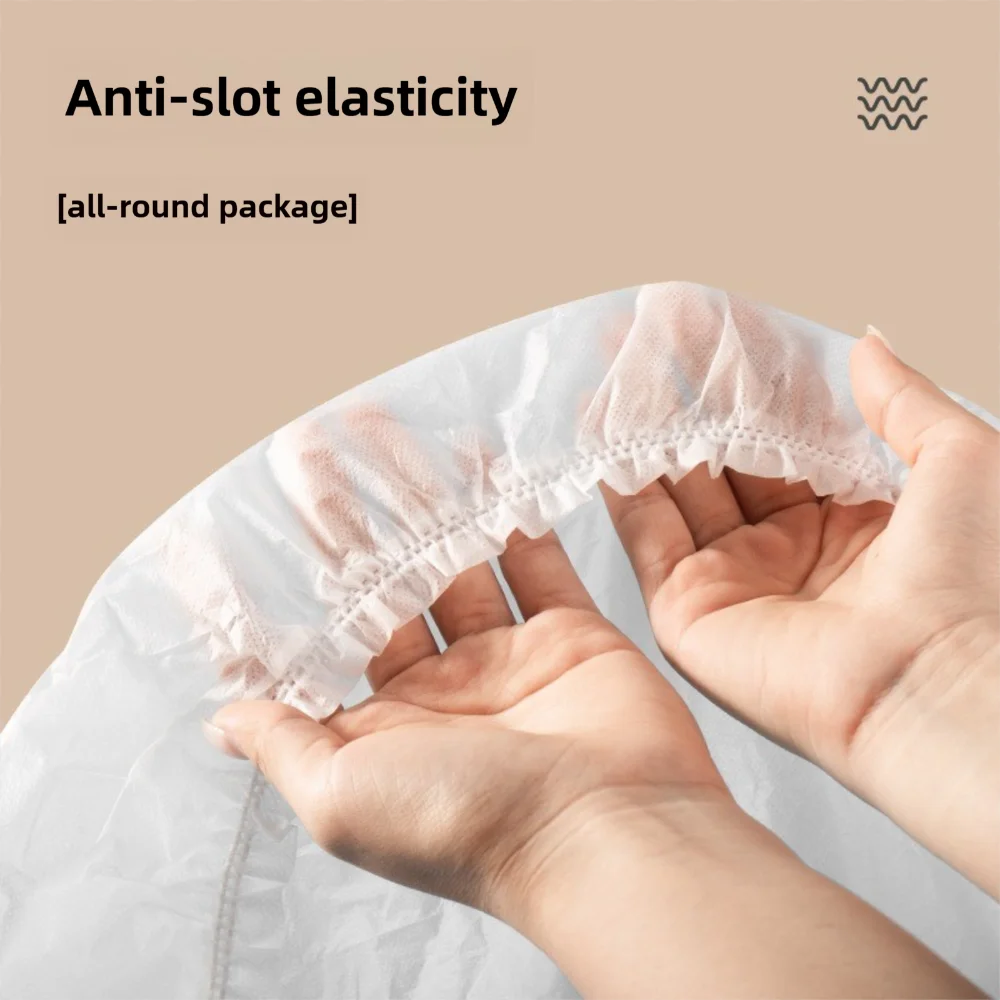 Sábana bajera desechable suave de tela no tejida con bandas elásticas, fundas de colchón individual antideslizantes, sábana desechable, funda de cama para hotel