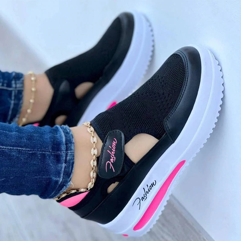 Røde joggesko Damesko Dame Tennissko Lerretssko Dame Fritidssko Dame Sportssko Platformsneaker Hule Sko