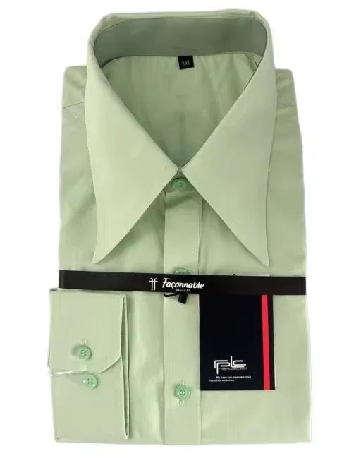 Camisa de hombre diseño retro marca de moda camisa de punta larga - camisa personalizada auténtica de apariencia retro para hombre