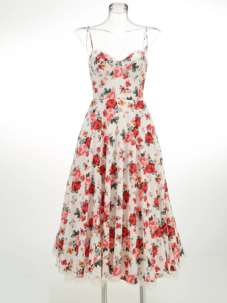 Vestido de fiesta de promoción de moda elegante vestido de noche de lujo estampado retro de otoño trajes de vacaciones vestido de invitada de boda de mujer ropa de mujer