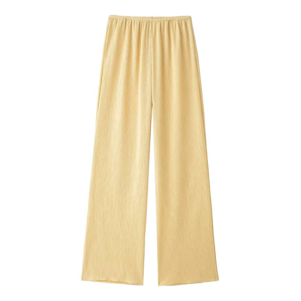 Pijama para mujer, conjunto de 2 piezas estilo kimono, blusas sueltas con cordones, pantalones anchos, ropa de dormir para mujer