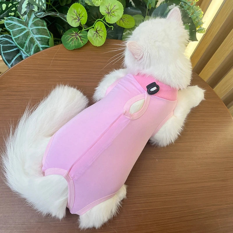 Combinaison de sevrage pour chat, vêtements de récupération anti-léchage après chirurgie, combinaison douce pour chiot et chaton, combinaison de soins pour chat, gilet pour animaux de compagnie