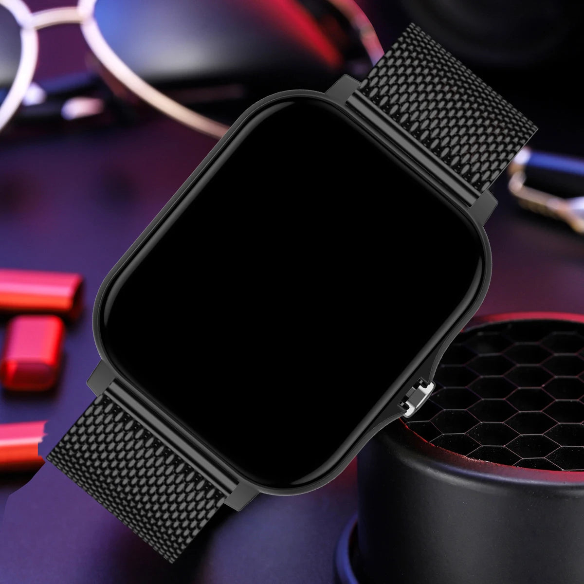 Reloj inteligente impermeable de 1.83'' con respuesta a mensajes, llamadas, monitoreo del sueño, podómetro deportivo y alertas de información para iPhone y Android