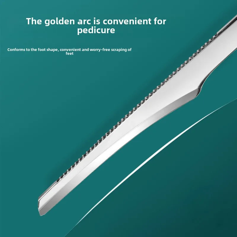 Rustfritt stål død hudfjerner tåneglbarbermaskin fotkniv og callusrasp for pedikyr og fotpleie hudpleie skjønnhetsverktøy 1P