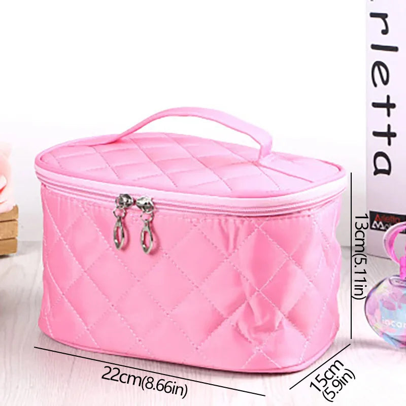 Cosmetic Box Female Quilted Professional Multifunctional Large Capacity Storage Travel Toiletry Waterproof Handbag Make Up Women