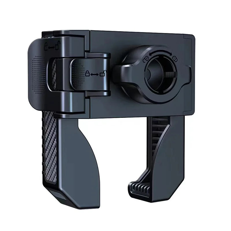 Support de téléphone portable pour vélo et moto, clip de fixation pour guidon, support GPS antichoc pour téléphones de 4,5 à 7 pouces