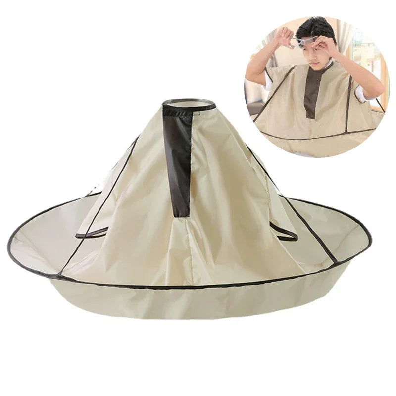 1 capa de corte de pelo impermeable para adultos, paraguas plegable, capa de peluquería, salón de belleza, capa para el cabello