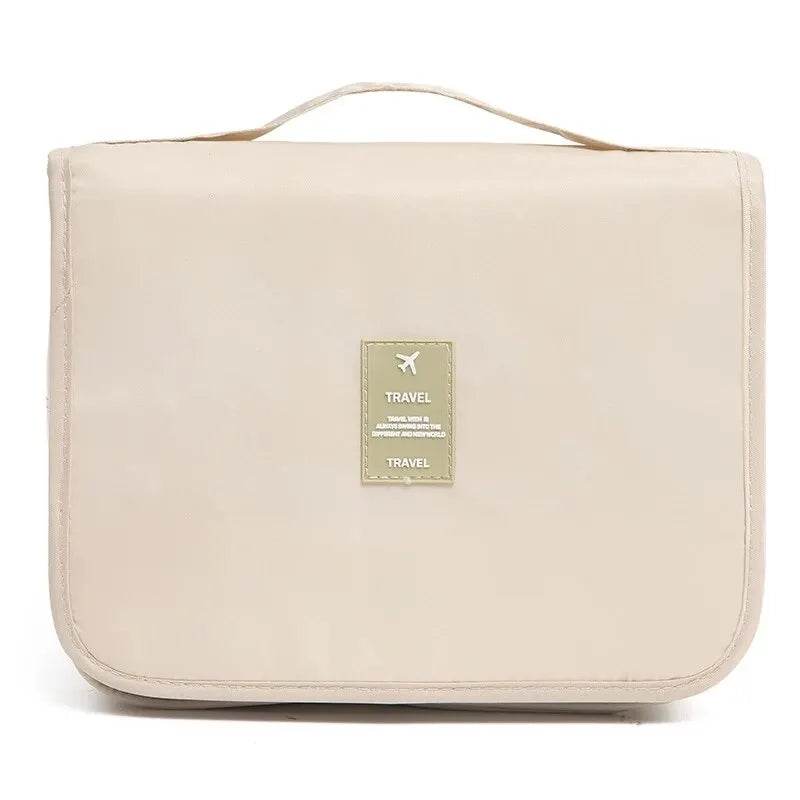 Bolsa de Maquillaje de Viaje, Neceser Organizador de Cosméticos, Impermeable, para Baño, con Gancho, Bolsa de Aseo de Alta Calidad para Mujer
