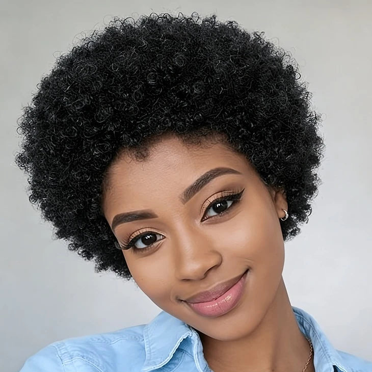 Afro Curly Pixie Wig