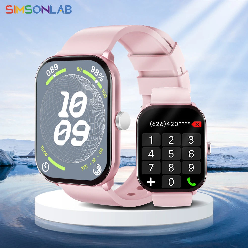 Reloj inteligente con pantalla grande de 2.01 pulgadas, cámara a prueba de agua, múltiples modos deportivos, llamadas Bluetooth, para hombres y mujeres, Smartwatch para Xiaomi