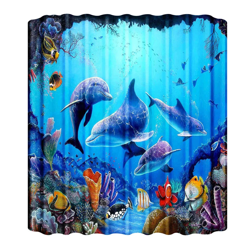 180-230cm Shower Curtains Waterproof Heavy Duty Thick Fabric Bath Curtain for Hotel Bathroom Bathtub Solid White Private Cover