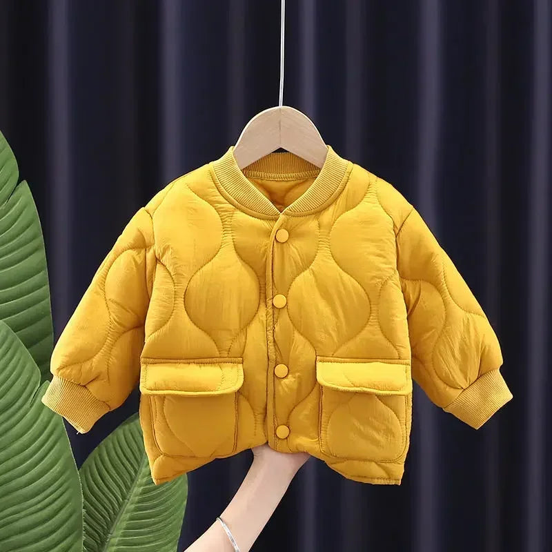Children Coats Winter Jacket for Girl Boys Winter Top Coat Kids Warm Thicken Velvet Hooded Baby Coats Causal Outerwear