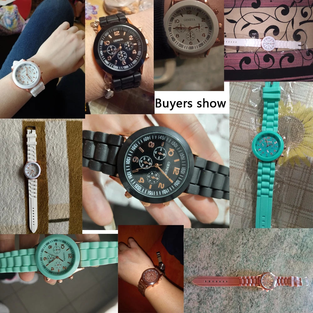 Women Watches 2025 New Fashion Luxury Brand Women's Watch Silicone Strap Quartz Wrist Watch For Female Relogio Feminino Zegarki