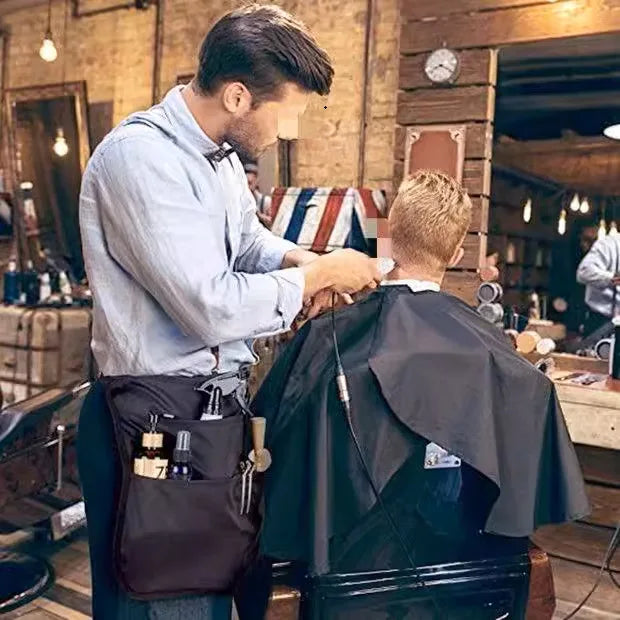 Hairdresser Apron Black Professional Waterproof Hairdressing Shampoo Haircuts Apron Barber Coiffeur Apron Hair Salon Tools