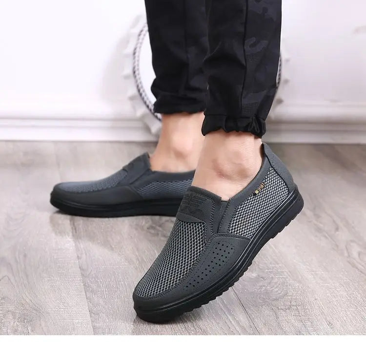 Zapatillas casuales de verano 2025 para hombre, de malla transpirable con suela gruesa, asequibles y con envío gratis