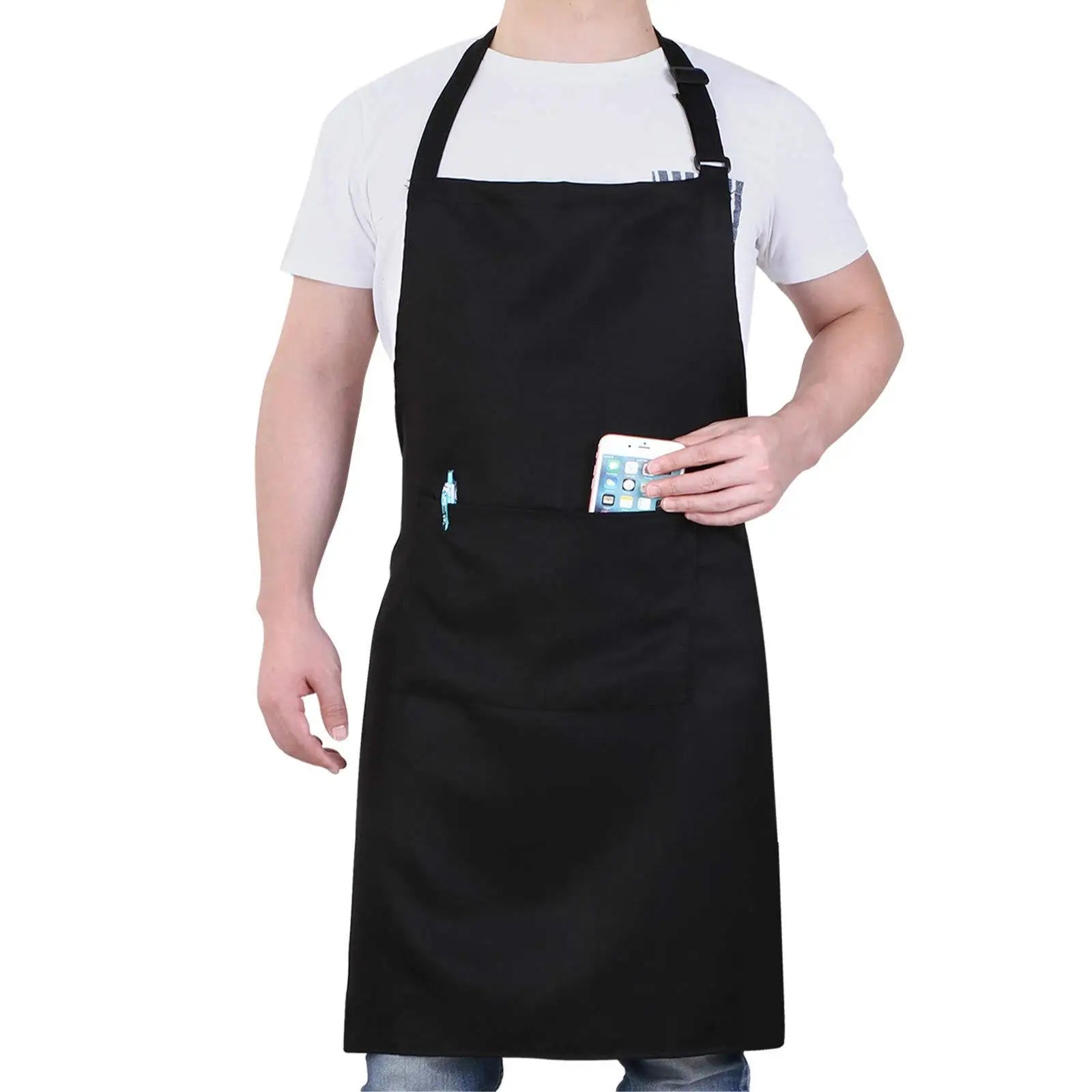 Kitchen Aprons Woman Men Chef Work Apron for Grill Restaurant Bar Shop Cafes Beauty Nails Studios Uniform Household Dropshipping