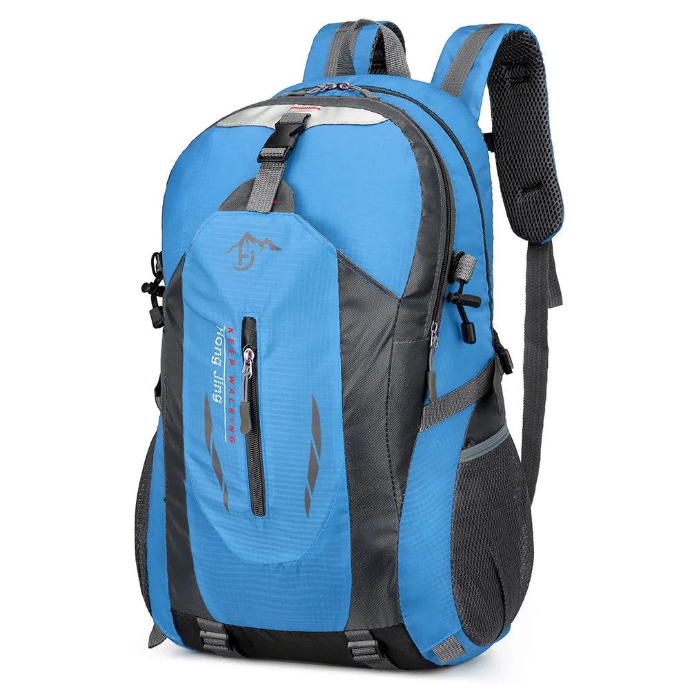 Mochila de senderismo de 40 L impermeable, ligera, para senderismo al aire libre, mochila de viaje para hombres y mujeres, mochila de montañismo
