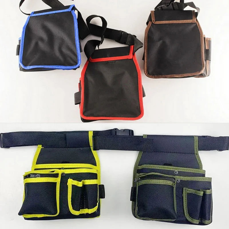 Bolso de almacenamiento de herramientas multifuncional, bolsa de cintura para electricista, kit de herramientas, taladro, bolsa de cintura, llave inglesa, destornillador, bolsas organizadoras de herramientas de ferretería