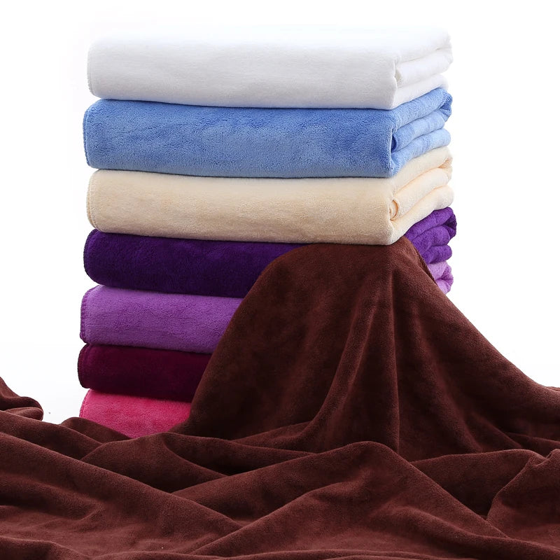 Serviette de bain salon de beauté bain de pieds grande serviette adulte plus épaisse que la microfibre douce et absorbante massage feuille spéciale
