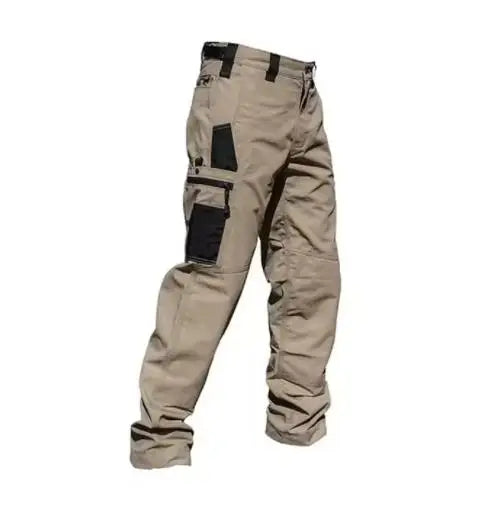 Pantalones de trabajo resistentes al desgaste para hombre, multibolsillos, cargo rectos, pantalones tácticos para correr al aire libre, pantalones casuales de primavera y otoño