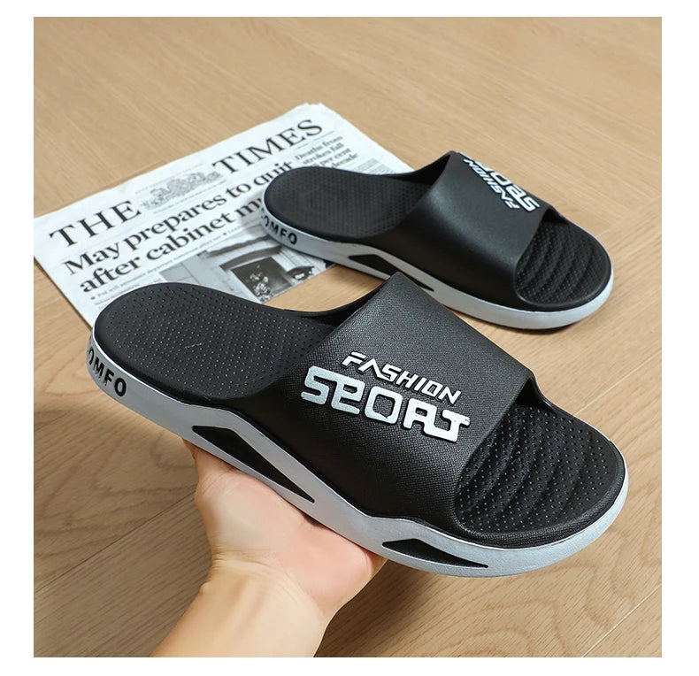 Pantuflas de hombre que se pueden llevar en verano. Sandalias de moda para hombre para baño, casa, antideslizantes, de interior y de casa
