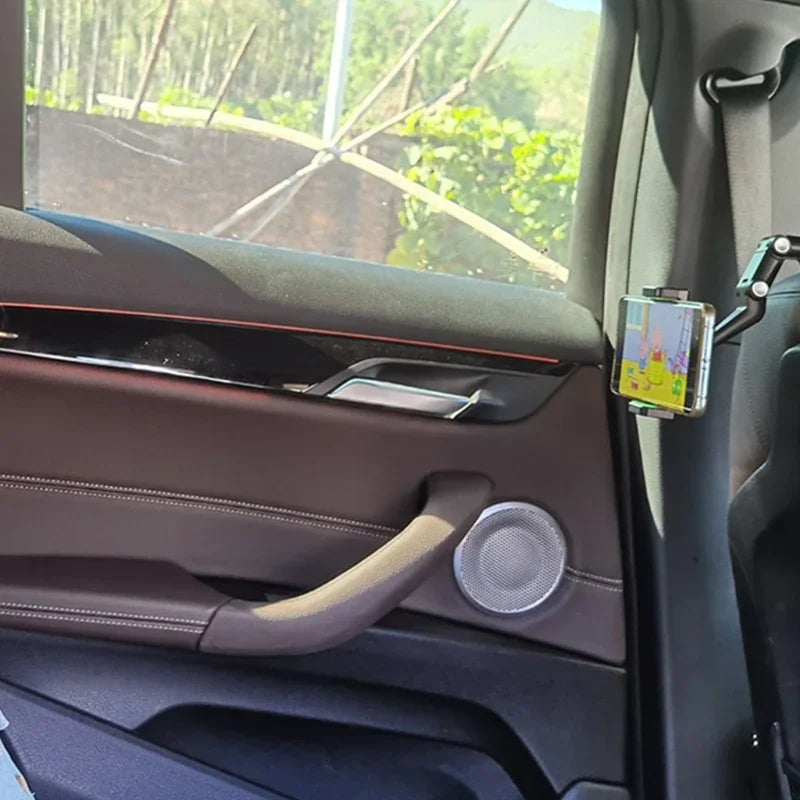 Soporte de Teléfono para Coche en Espejo Retrovisor, Soporte de Teléfono Giratorio 360°, Soporte de GPS Universal para Coche para Todos los Smartphones