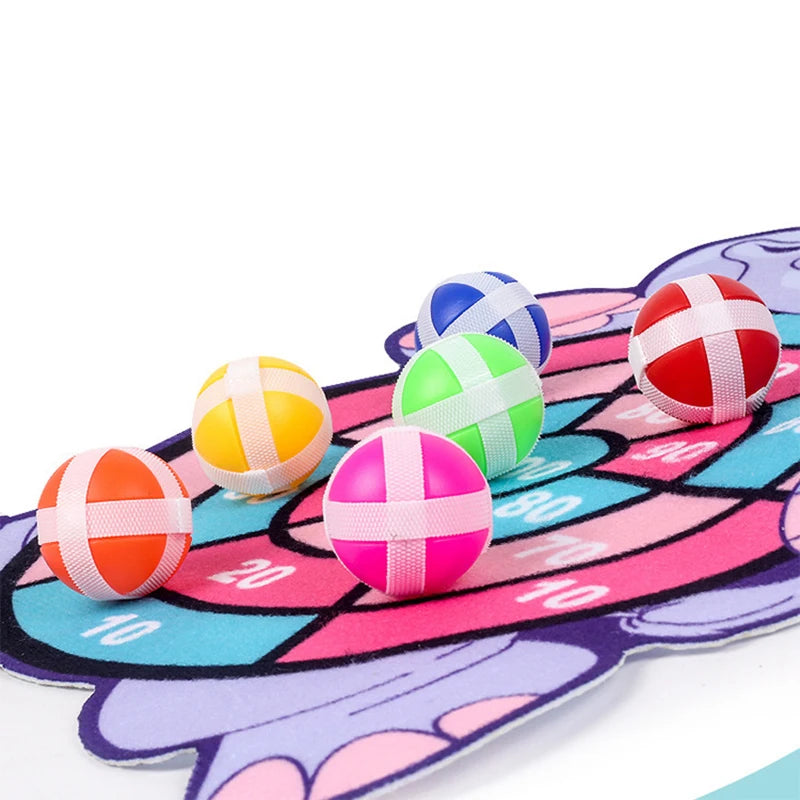 Pedagogiske dartspill for barn Innendørs utendørs Festspill Barnedart med klissete baller Sportsspill for barn