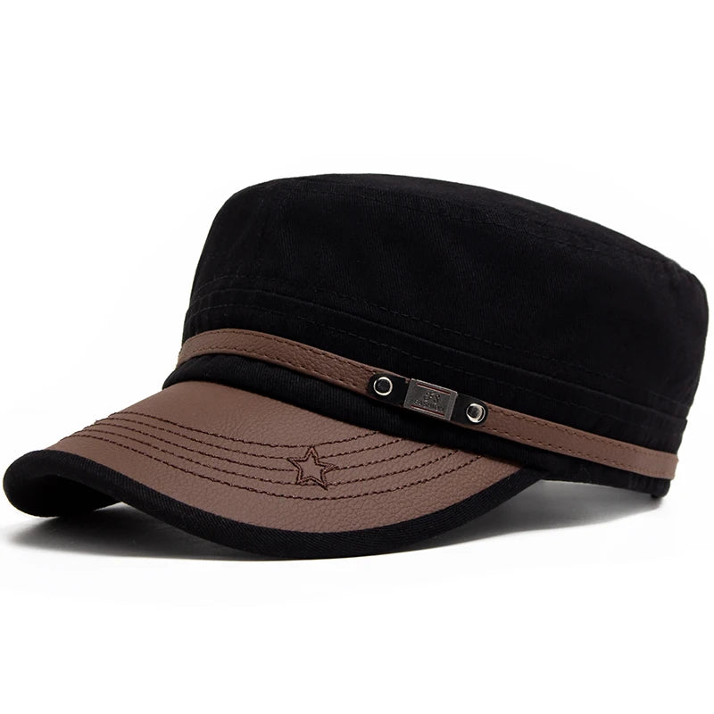 Gorra de béisbol de piel sintética con visera plana para mujer, gorra de béisbol de algodón suave para hombre, visera informal de camionero, gorra ajustable de otoño y verano