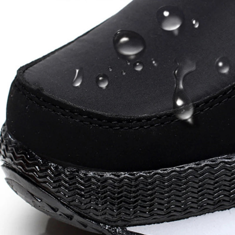 Botas de nieve para mujer, botas de invierno con plataforma, impermeables, antideslizantes, de felpa y piel, de media caña, botas de moda cálidas para mujer, Botas Mujer