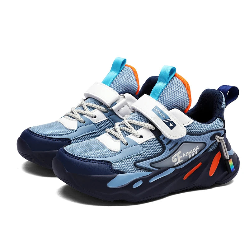 Zapatillas deportivas de malla para niños y niñas, transpirables y antideslizantes, para correr, caminar, zapatillas casuales infantiles