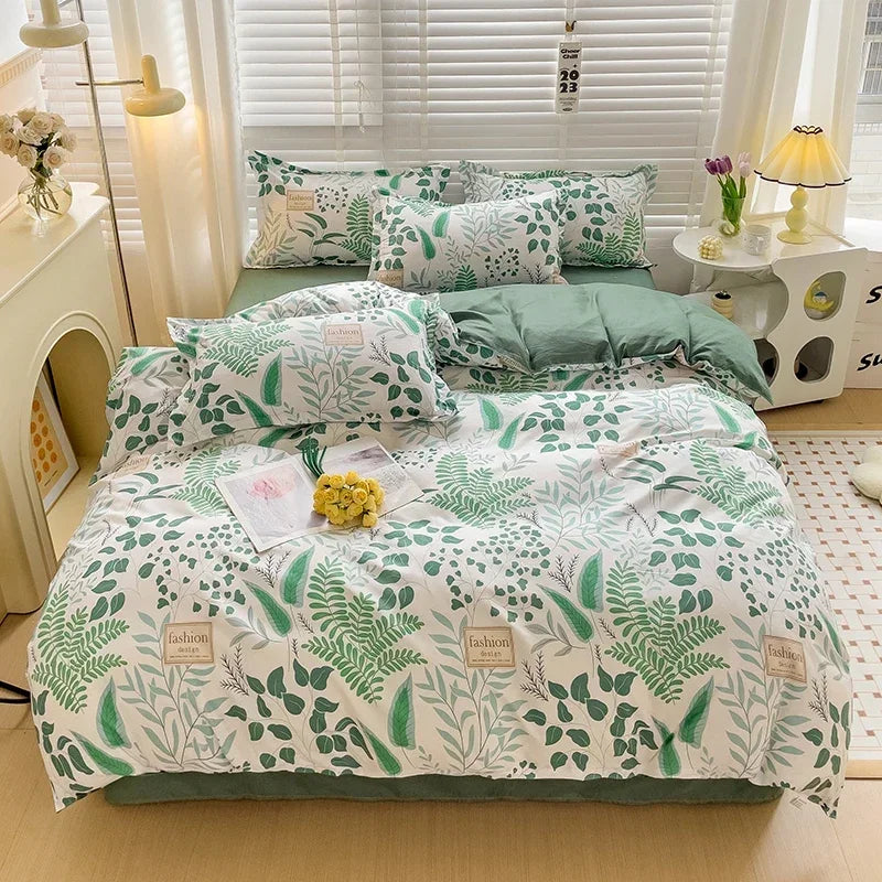 Juego de sábanas estilo dibujos animados para niños, juego de cama con estampado de conejo, transpirable, duradero, постельное белье 이불세트, juego de cama Queen/King