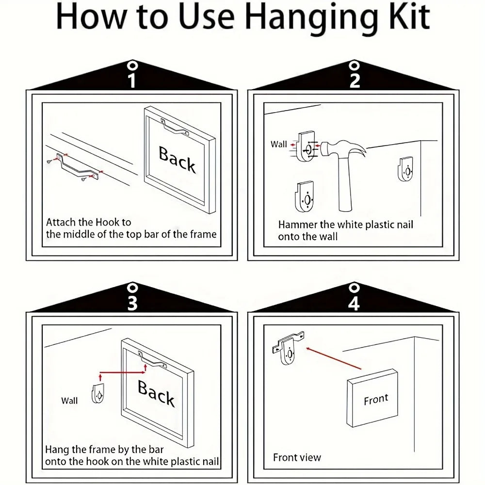 Tableau sur toile La Cène – Superbe édition noire, cadre haut de gamme et impression de haute qualité