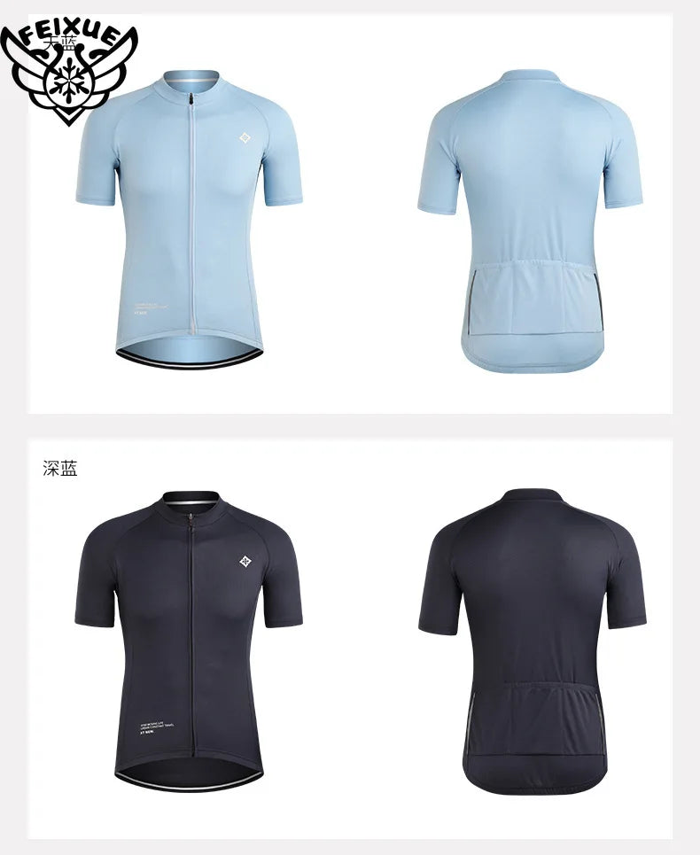 Maillot de Ciclismo para Hombre Transpirable Ropa de Bicicleta Sólido con Bolsillos Camiseta Superior de Ciclismo para Hombres Ropa de Ciclismo de Montaña