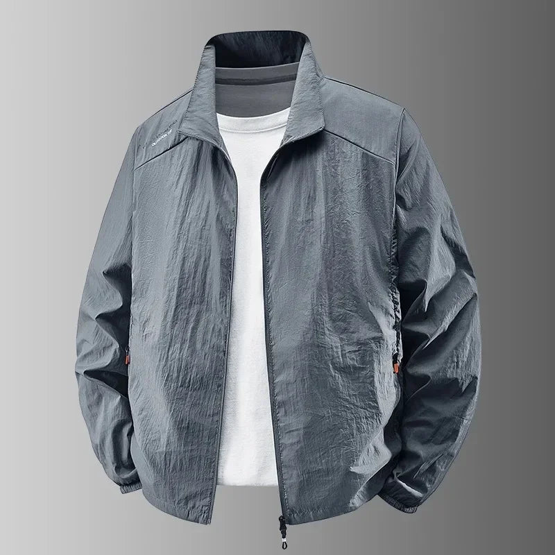 Chaquetas de Verano para Hombre Cortavientos Abrigos Masculinos Ropa Protectora Solar Chaqueta para Viajes y Camping Ciclismo Ultrafino Pesca Senderismo