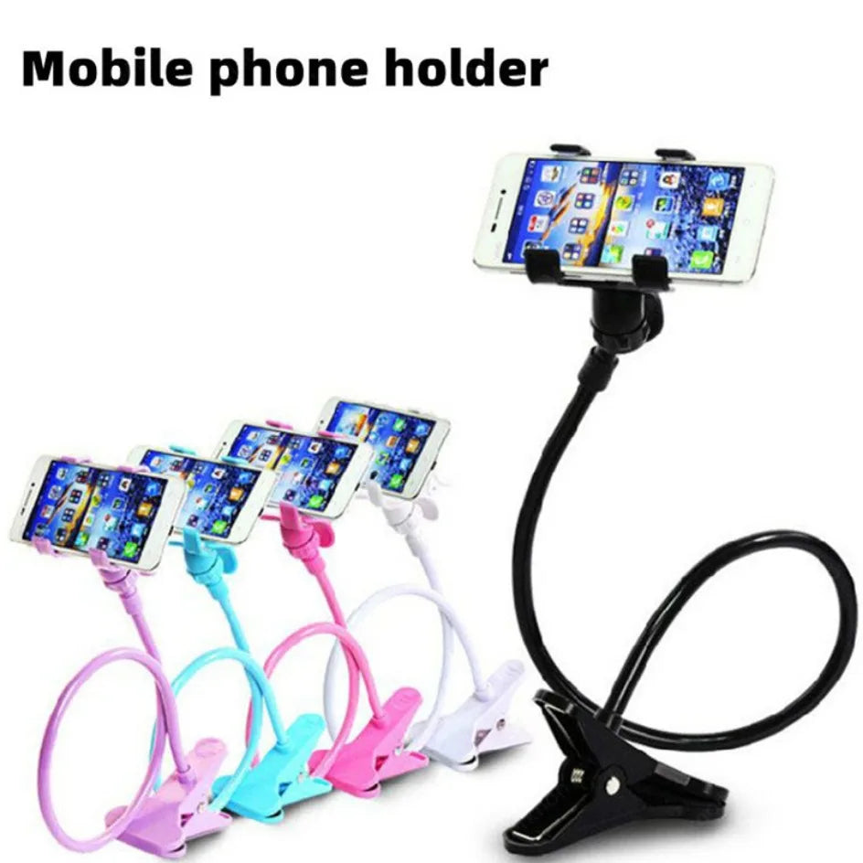 Soporte para teléfono móvil Flexible Ajustable Soporte para teléfono móvil Clip de soporte Teléfono Hogar Cama Soporte de escritorio Soporte para smartphone