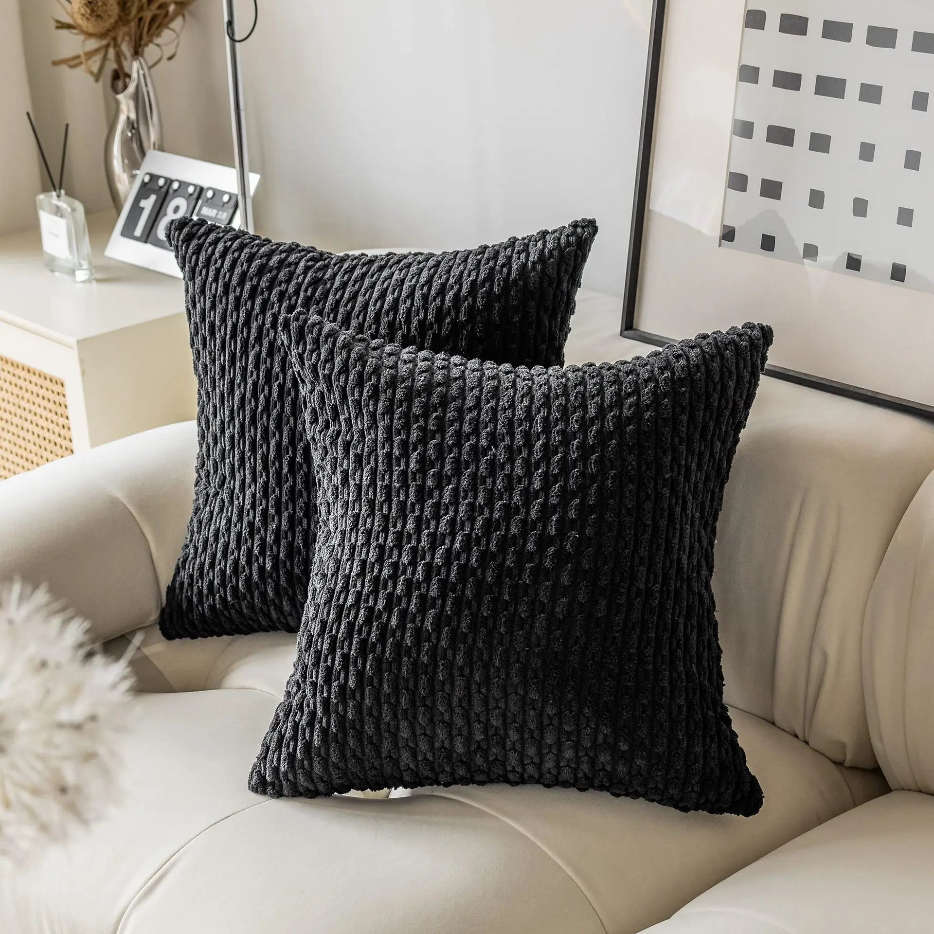 Funda de cojín de 45x45cm de alta calidad, decorativa, para sala de estar, funda de almohada para sofá, funda de cojín para el hogar