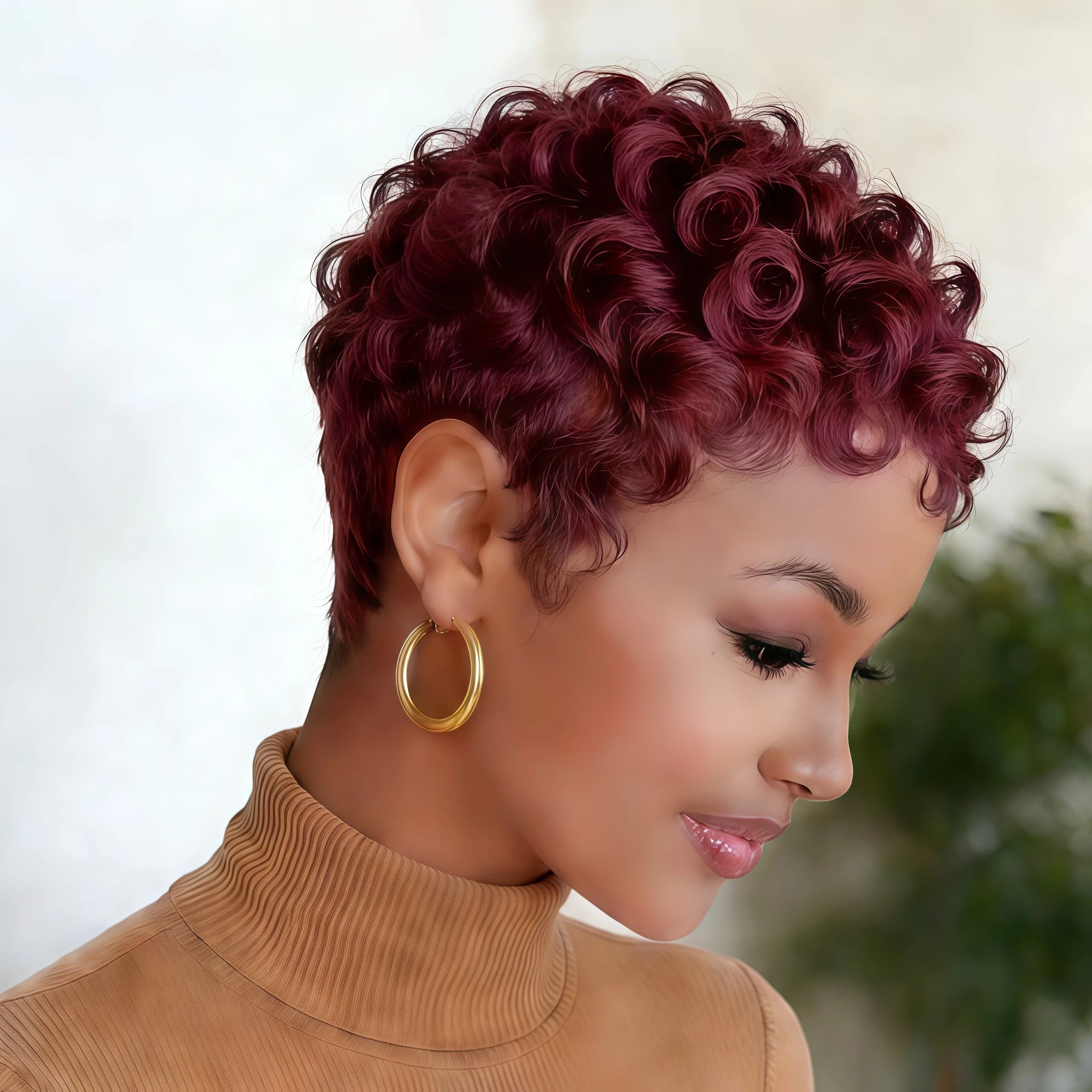 Loose Curly Pixie Cut Wig