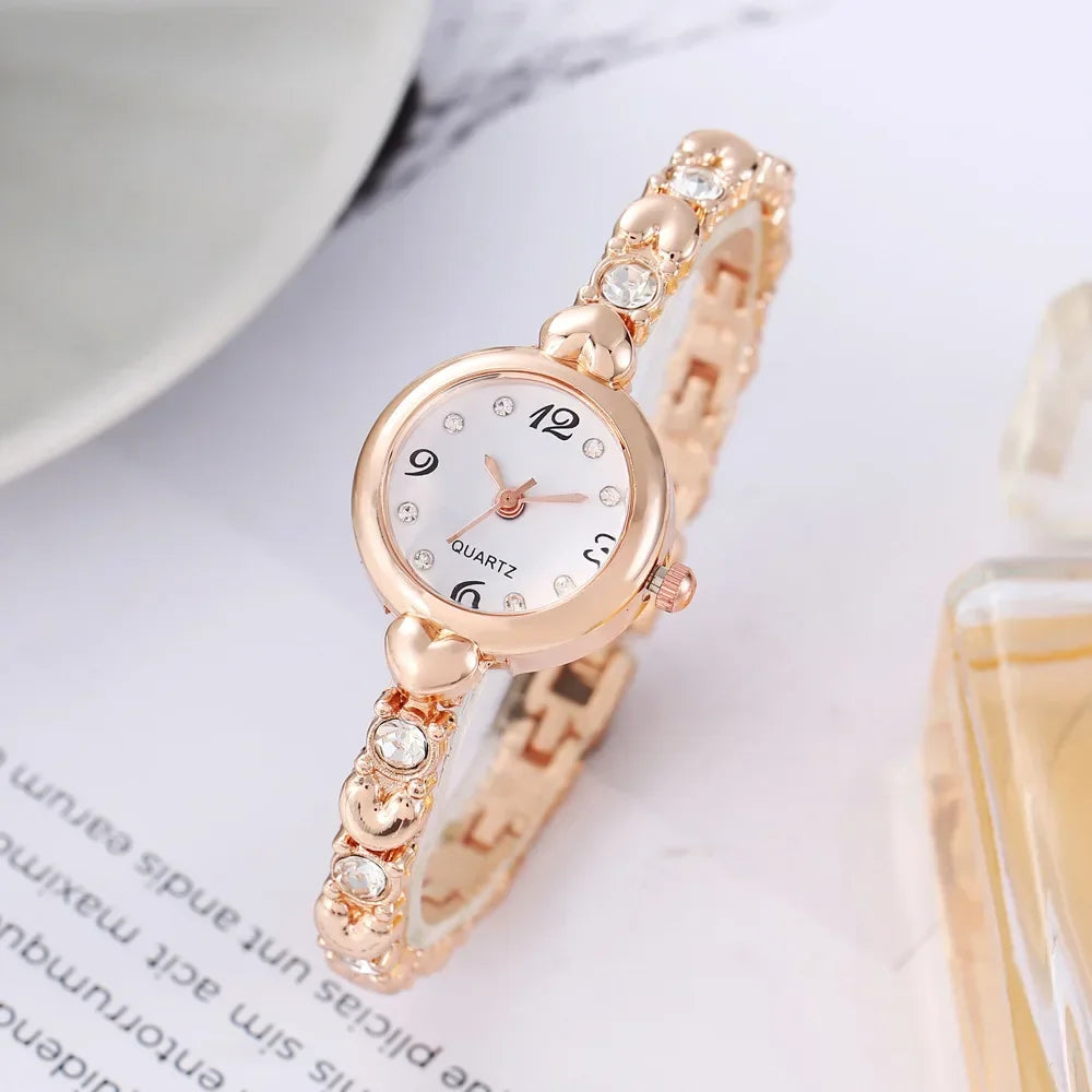 Reloj de pulsera de mujer Hot Sale, correa de acero inoxidable, moda, sencillo, reloj de cuarzo para estudiante, reloj de pulsera de lujo, Dropshipping