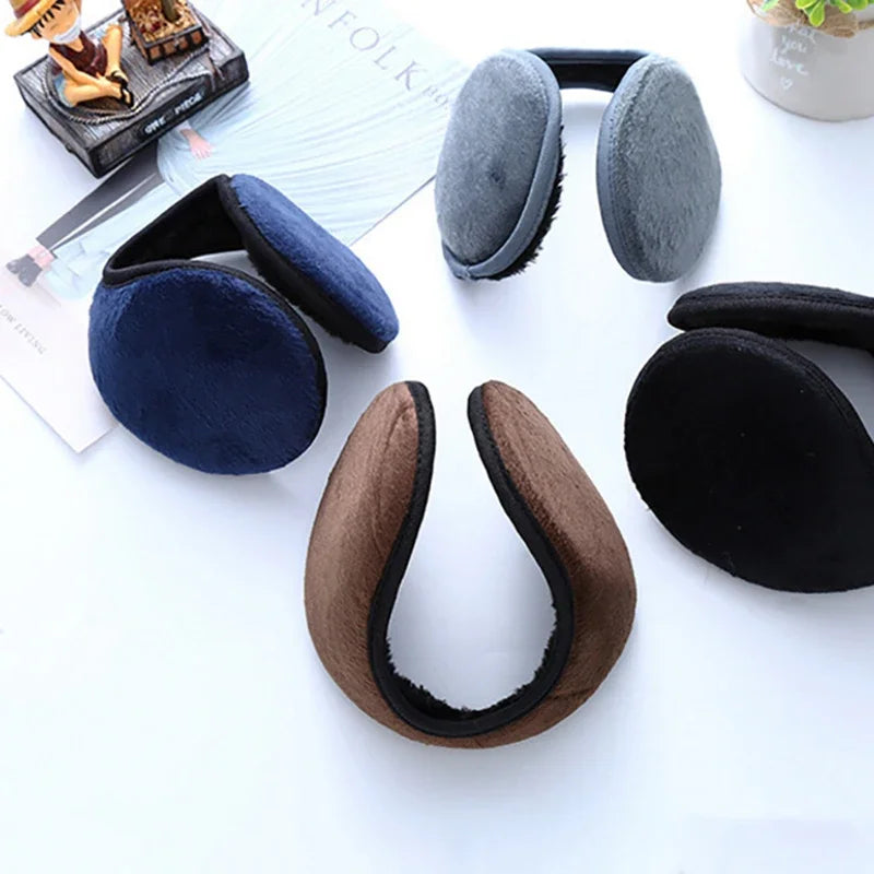 Thicken Winter Unisex Headphones Fleece Warmer Earmuff Warm Plush Cloth Ear Muffs Cover Earwarmers Earlap Warmer Ear Protector