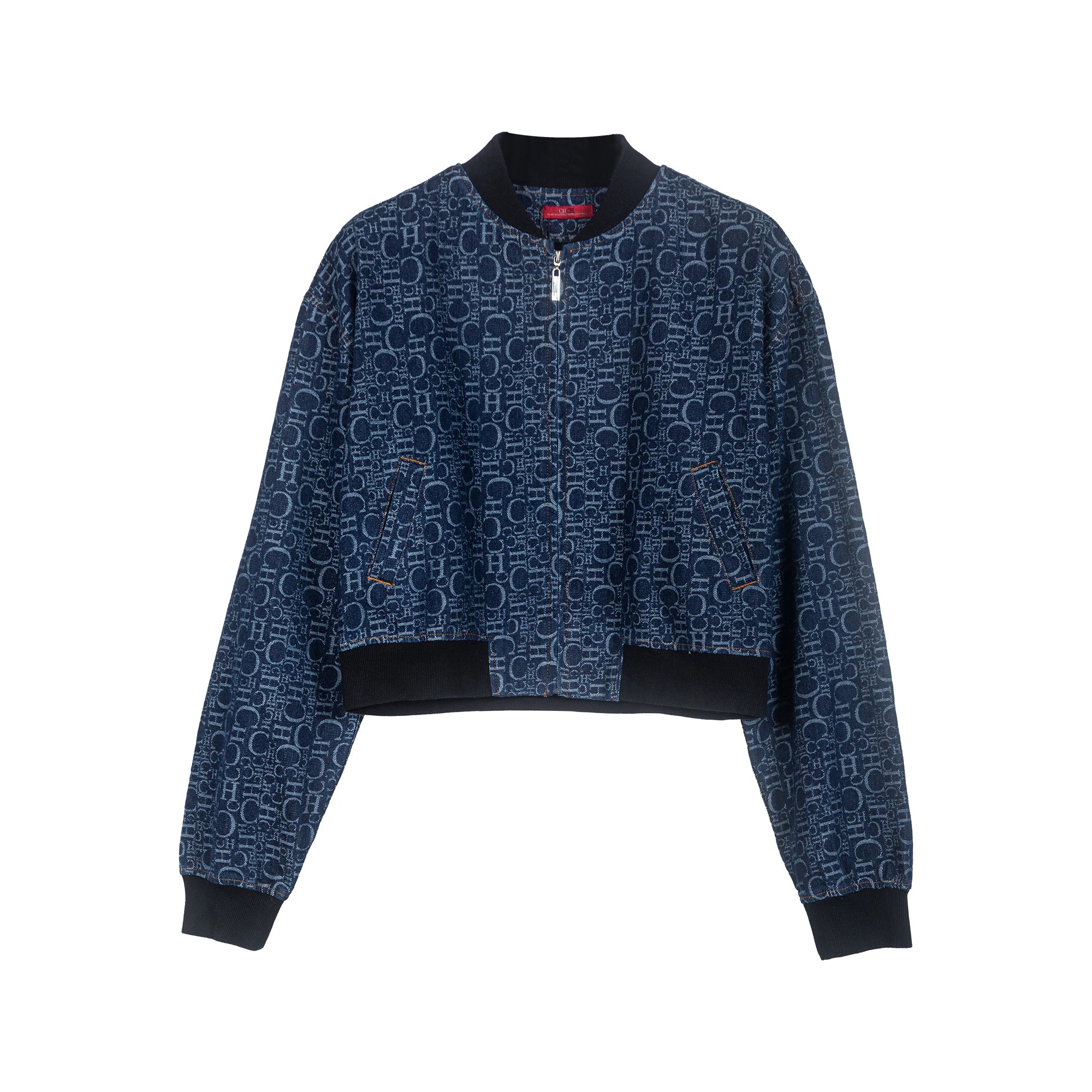 Women Pants Sets Denim Flared Trousers Fashion O Neck Coats Long Sleeve Zipper Casual Female Pants Suits Denim Streetwear Sets