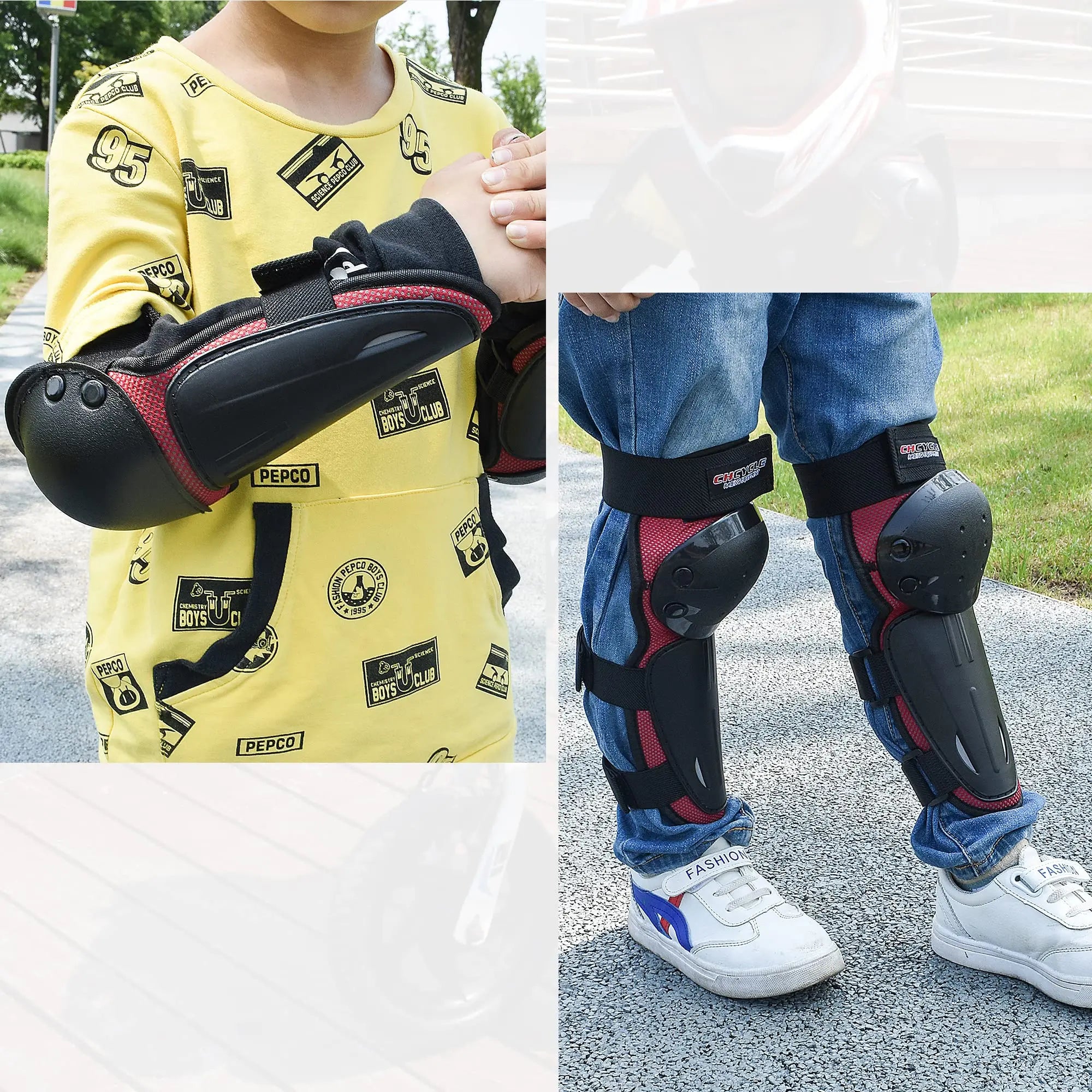 Kids Motorcycle Armor Suit Dirt Bike Gear Chest Protector Motocross for Kids Chest Protective Gear with Elbow Knee Pads Guards