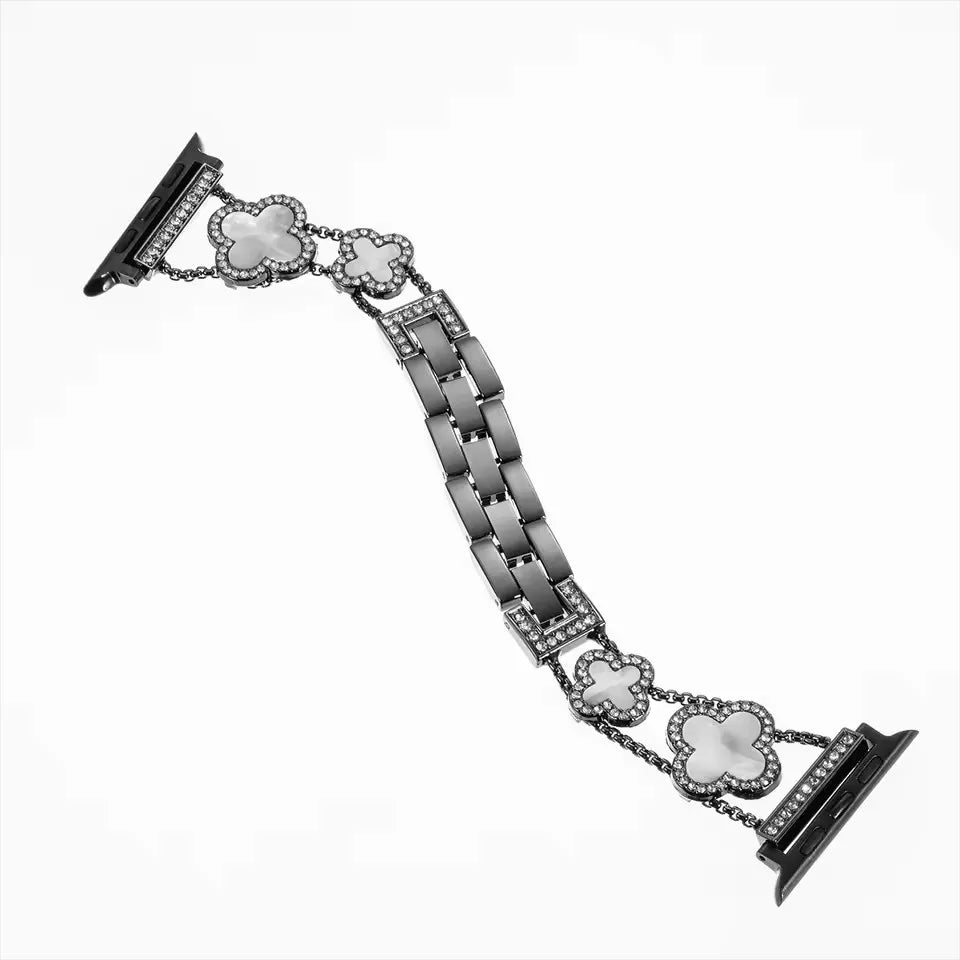 Diamantrem til Apple Watch-reimer 40 mm 42 mm 41 mm 38 mm 46 mm 44 mm 45 mm 49 mm metalllenke til iWatch Ultra 2-serien 10 8 9 se