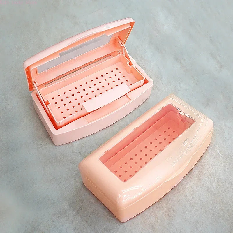 Nail Art Tools Sterilizer Tray, Disinfection Pedicure Manicure Tools Box, Salon Tools