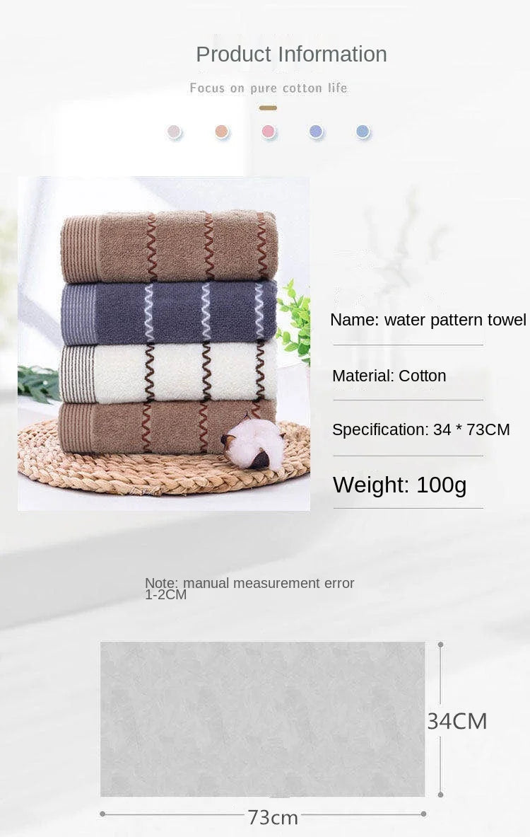 Serviette de bain absorbante pour adulte, couleur unie, douce, pour le visage et les mains, pour la salle de bain, 35 x 75 cm