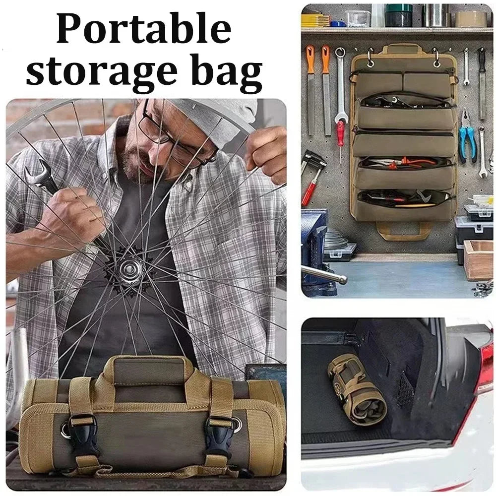 Hardware Tool Bag Portable Storage Container Oxford Waterproof Organizer Bags Outdoors Professional Multi-Pocket Organizer Pouch