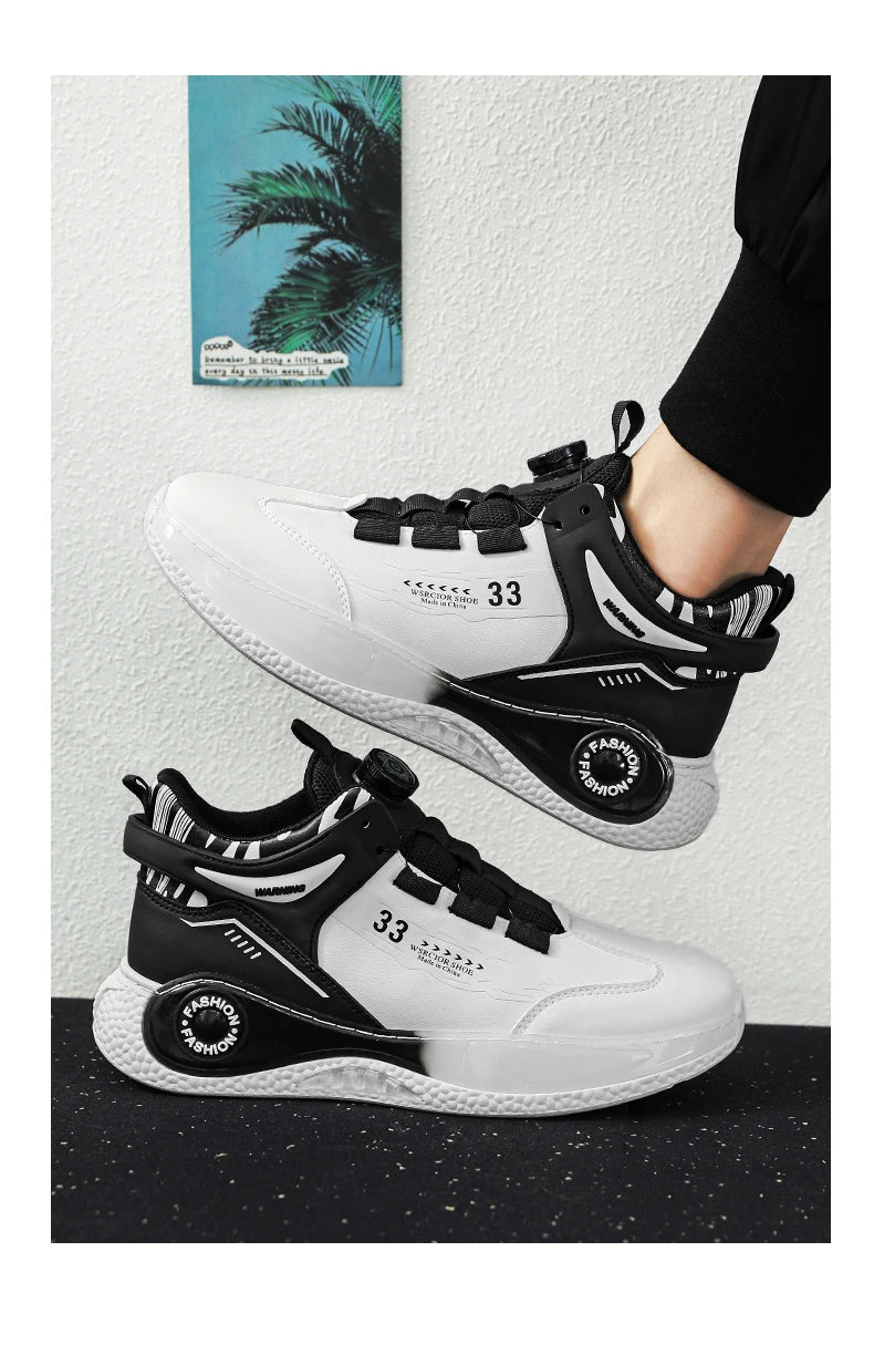 Zapatillas de Hombre con Hebilla Giratoria Cómodas Antideslizantes con Cordones Duraderas para Actividades al Aire Libre de Hombre