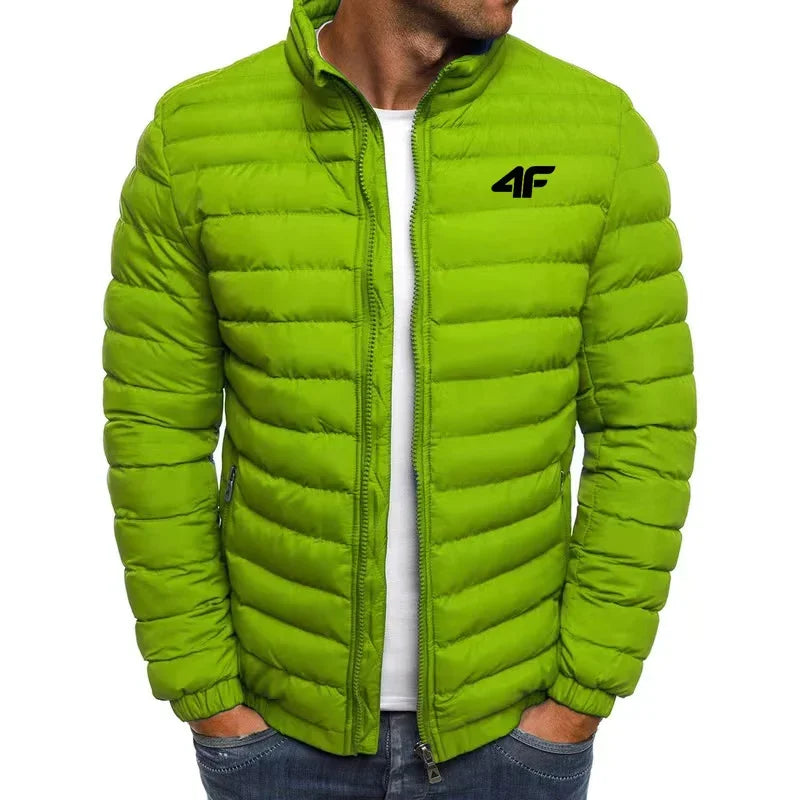 Men’s Short Cotton-Padded Jacket – Street Style, Warm & Windproof