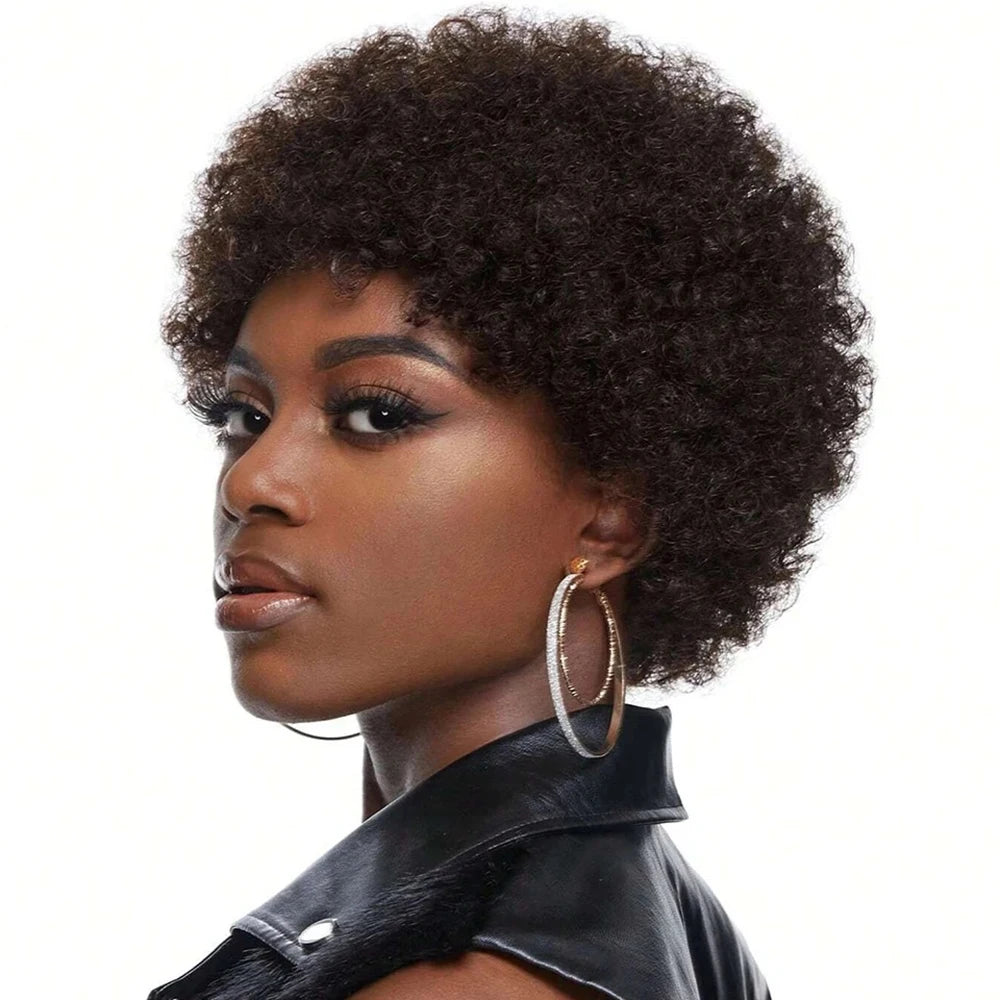 Peluca Pixie Rizada Afro